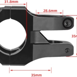 Wake SuperLight Comp CNC 31.8' - 35mm negru