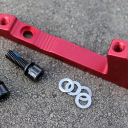Adaptor Risk fata PostMount 180mm - rosu - Img 3