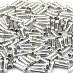 Capat cablu aluminiu 100 buc. - argintiu