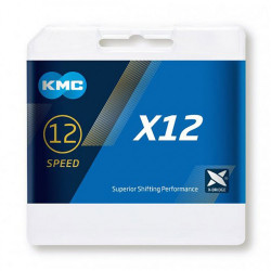 KMC X12 Ti-N 12-vit. + Missing Link 126L - lant bicicleta