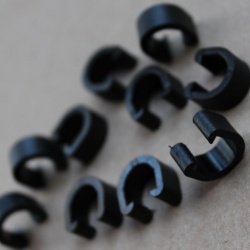 Radon clema C-clip plastic - negru 10 buc. - Img 3