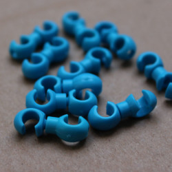 S-Clip clema dubla rotativa prins camasa cablu - 10 buc.Set Albastru