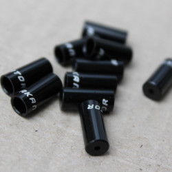 Capat camasa schimbator aluminiu 4mm - set 10buc. negru