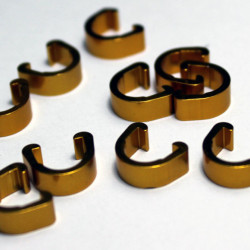 Clema SET CNC aluminiu - Auriu 10 buc. - Img 3