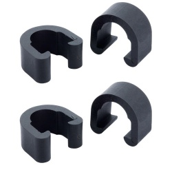 Jagwire Clamp clema C-clip plastic - negru 4 buc.