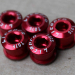 Litepro Superlight CNC 5buc.- set surub placi angrenaj 1 foaie - rosu