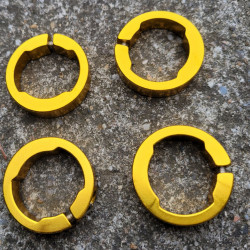 On-Off inele Lock-On - auriu eloxat