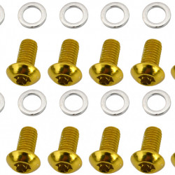 Quaxar Torx set 12buc. - suruburi disc - auriu