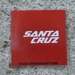 Santa Cruz Logo sticker 45/45mm