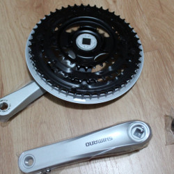 Shimano FC-TY501 Tourney 48-38-28T - gri 170mm lungime brat