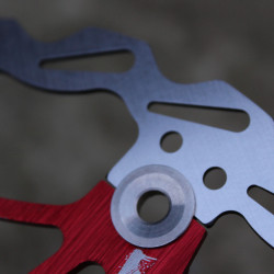 Snail Floating CNC 2-piece Disc Rotor - 180mm rosu