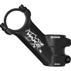 Wake pipa 90mm - Unghi 45` negru 31.8'