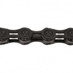 KMC X11EL Black Tech + quick link 118L hollow - lant bicicleta - Img 2