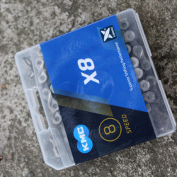 KMC X8 8vit. lant bicicleta + connector link
