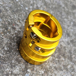 On-Off inele Lock-On - auriu eloxat