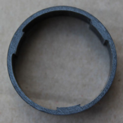 Radon carbon Extralight Spacer 1.1/8" negru 10mm