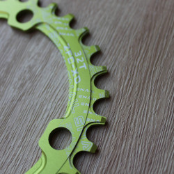 Snail Narrow Wide CNC Ultralight 32T 104bcd - Verde - Img 3