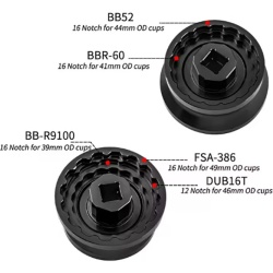 Cheie monobloc 5 in 1 si centerlock extern - aluminiu - BBR60 MT800 DUB BSA30 FSA BB386 - Img 5
