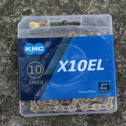 KMC X10EL Ti-N Gold lant 10 vit.114- link + quick link