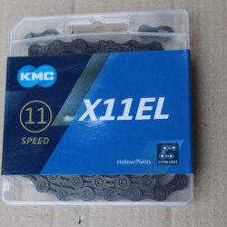 KMC X11EL Black Tech + quick link 118L hollow - lant bicicleta - Img 3