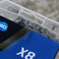 KMC X8 8vit. lant bicicleta + connector link