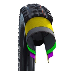 Schwalbe Eddy Current Rear Evo Super Gravity 27.5x2.60 Addix Soft TLE E-50 - pliabil - Img 3