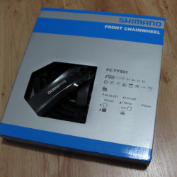 Shimano FC-TY501 Tourney - negru 170mm angrenaj 48-38-28T - Img 2
