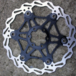 Snail Floating CNC 2-piece Disc Rotor - 180mm negru