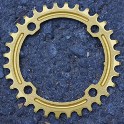 Snail Narrow Wide CNC Ultralight 32T 104bcd - Auriu - Img 4