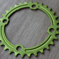 Snail Narrow Wide CNC Ultralight 32T 104bcd - Verde - Img 4