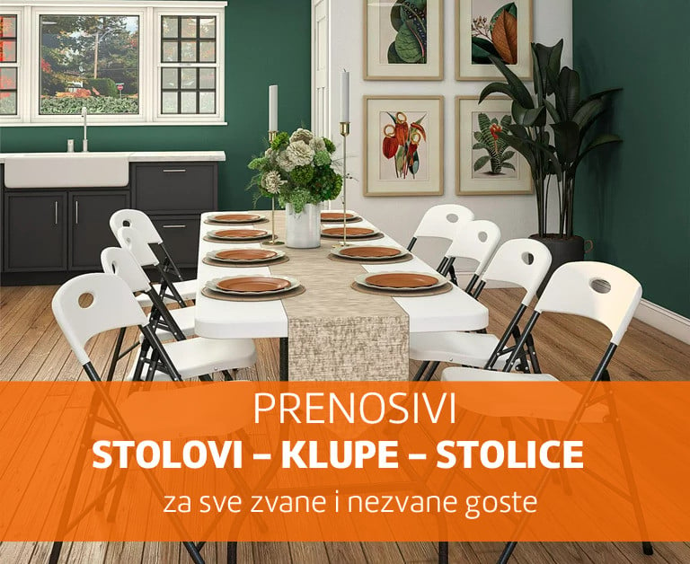 Prenosni Sklopivi Stolovi i Klupe - Budite Spremni za Zvane i Nezvane Goste