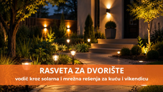 Kako osvetliti dvorište: vodič kroz solarna i mrežna rešenja za kuću i vikendicu
