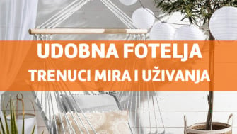 Udobna viseća fotelja - Trenuci mira i uživanja