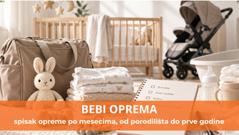 Šta je potrebno za bebu: spisak opreme po mesecima