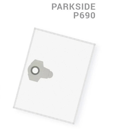 10 Sacchetti Per Aspirapolvere In Tessuto Non Tessuto - Compatibili Con Parkside PNTS 30, 35, 1300, 1400, 1500 - 2
