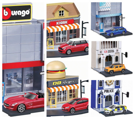 Bburago 1:43 Street Fire City Kiosk Store - Macchine 1:43