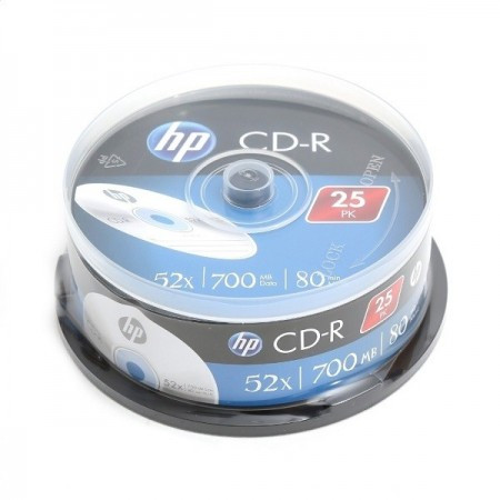 HP CD-RW 12X IN 25PK CAKE BOX