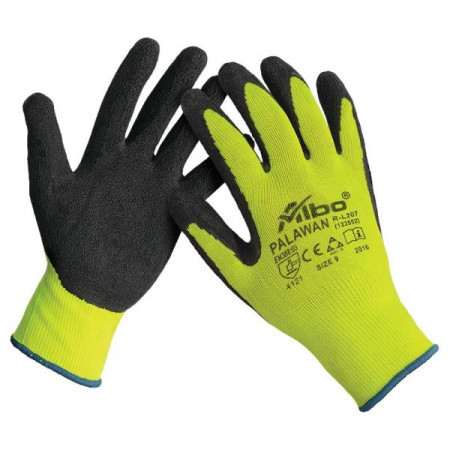 Albo zaštitne rukavice palawan bl, lateks, žuto-crne veličina 10 ( 1010420182470100 )