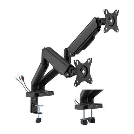 Alpha ldt46-c024ue desk mount 2x17"-32",do 9 kg,tilt: 180°,rotacija:360°,zaokret:180°,vesa100 x100 ( LDT46-C024UE )