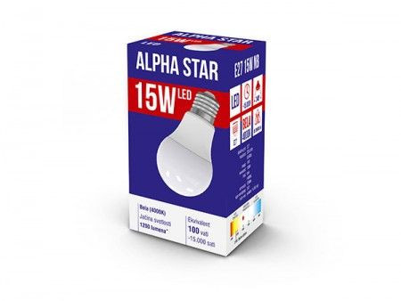 Alpha Star ECO Led Sijalica E27 -15W 220V Bela 4000K ( E27 15W NB )