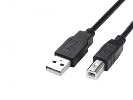 Alpha star USB kabl za štampače/USB 2.0 (tip A -muški) - USB 2.0 (tip B-ženski) /dužina 2m/crni/poli bag ( USB A-B 2m )