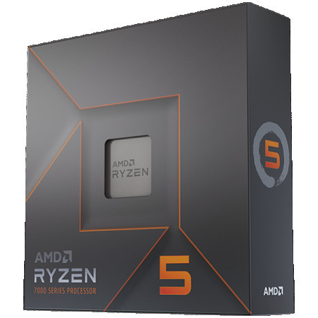 AMD CPU desktop ryzen 5 6C12T 7600X (4.75.0GHz Boost,38MB,105W,AM5) box, with radeon graphics procesor ( 100-100000593WOF )