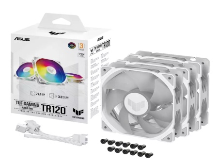 Asus tuf gaming tr120 fan argb 3in1/ bela Ventilator ( 90DA0093-B09020 )
