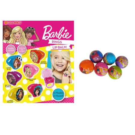 Barbie prsten i sjaj za usne u lopti mix 5cm br010 ( 98/00904 )