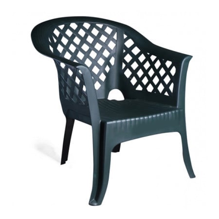 Bastenska stolica plasticna lario, boja: zelena ( 20838 )