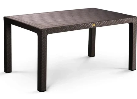 Bastenski sto ratan 90x150 braon ( 0000471 )