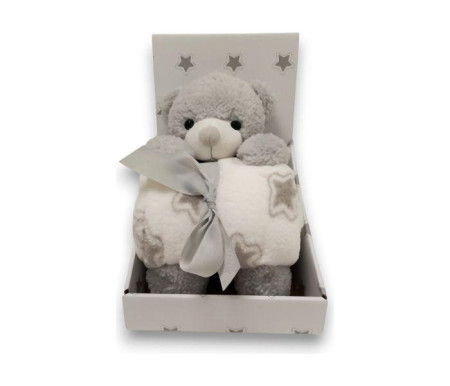 Bbo set igračka + ćebence bear (20tb0159) - grey ( 20TB0159-2 )