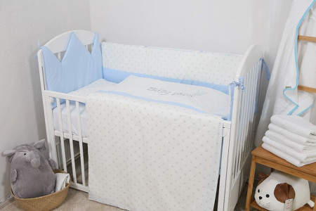 Bebi posteljina krunica-plavo ( 1900-plavo )