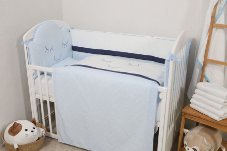 Bebi posteljina oblak-plava ( 1920-plava ) - Img 1