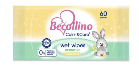 Becollino baby vlažne maramice calm&care sens.60/1 ( A053774 )